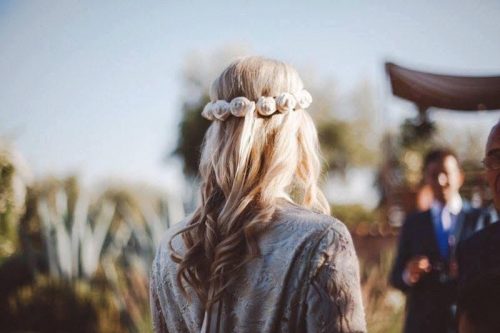 couronne de fleurs mariée