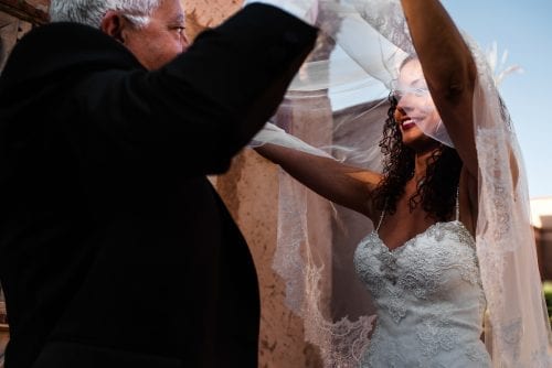 Voile blanc mariée