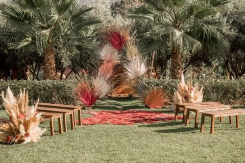 Ceremonie jardin couleur by Maev Event