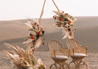 Mariage en plein désert