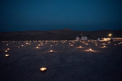 candles in the desert
