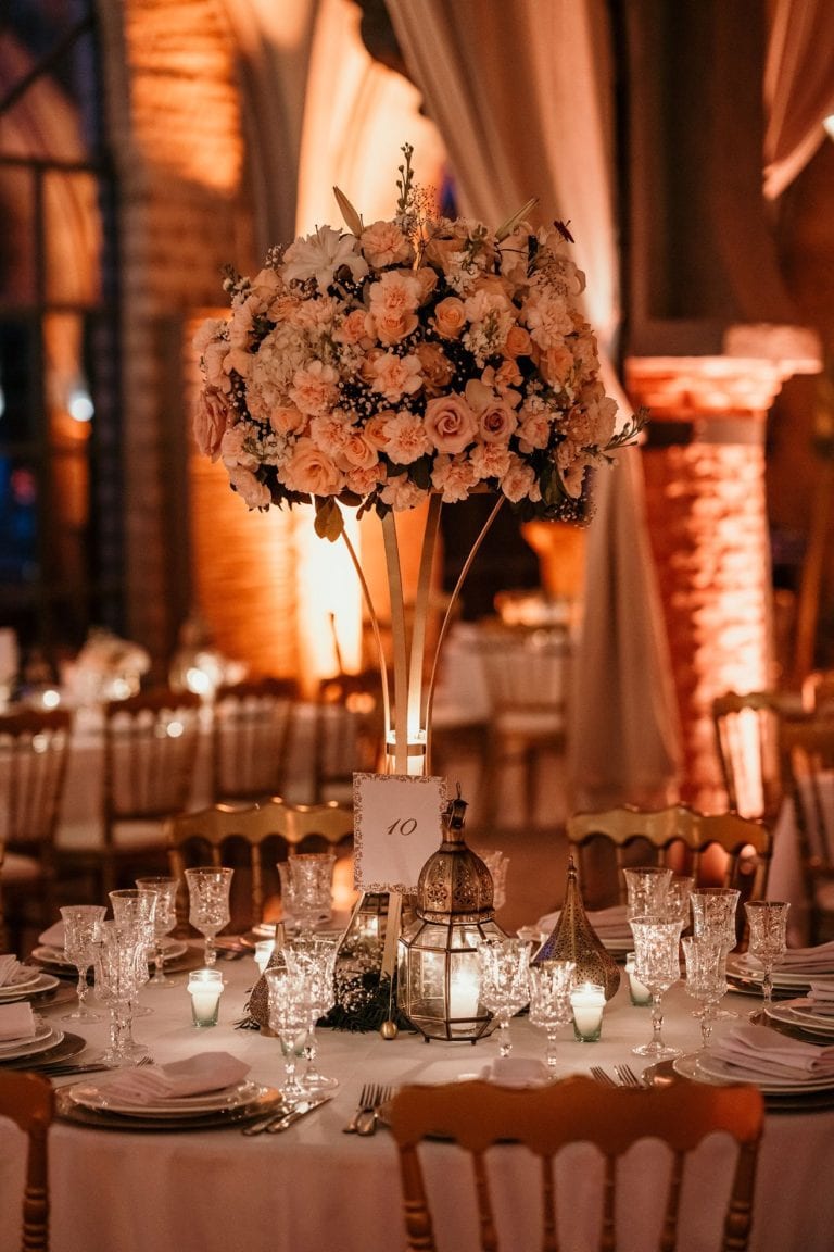 centre table fleur haut by Maev Event