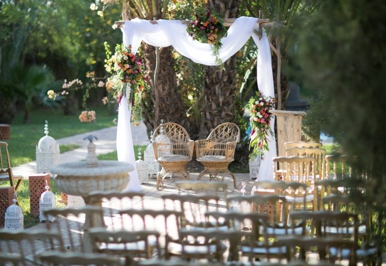 ceremonie champetre colorée