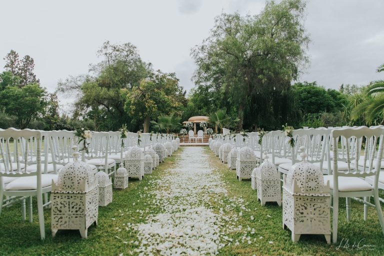 cérémonie blanche jardin