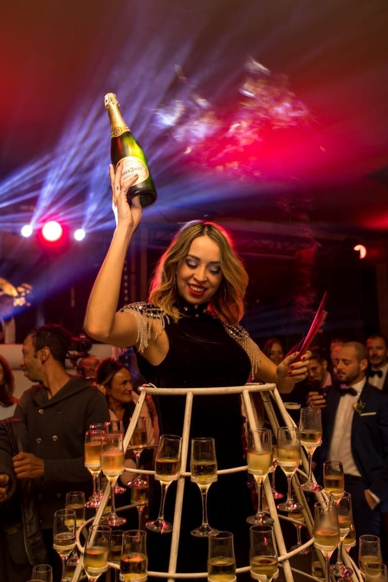 champagne dancer event