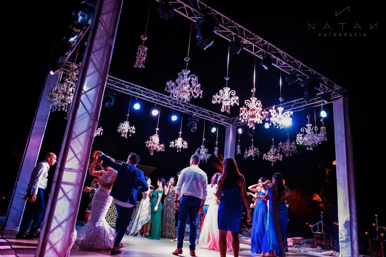crystal dancefloor wedding
