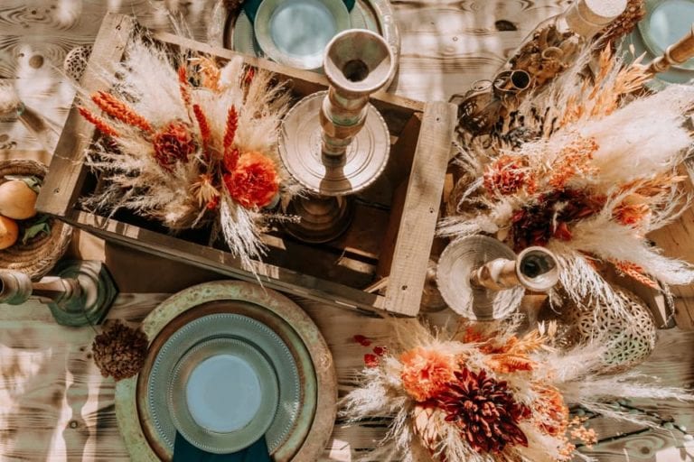 Décoration table bohème - mariage bohème marrakech