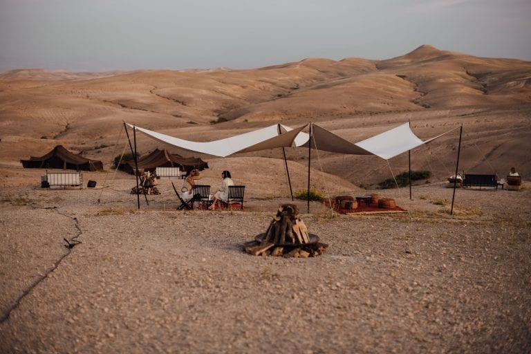 diner dans le desert agafay