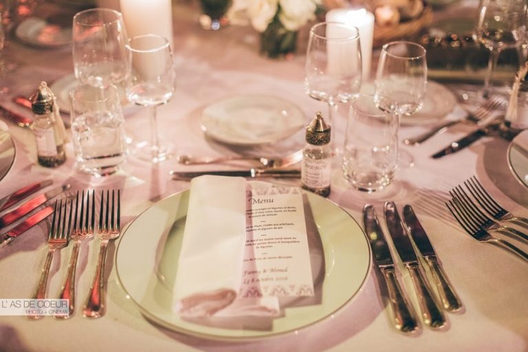 diner mariage blanc chic
