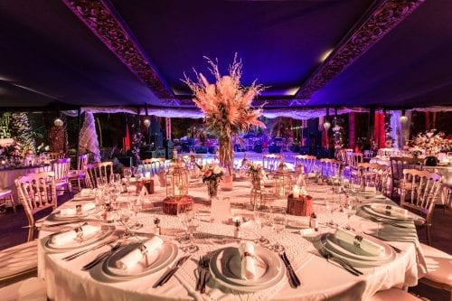 fleurs champetre table diner