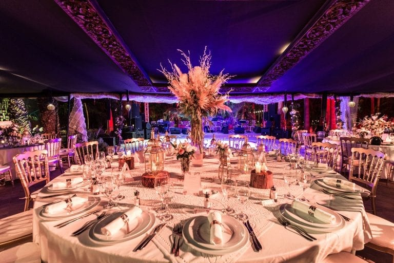 fleurs champetre table diner