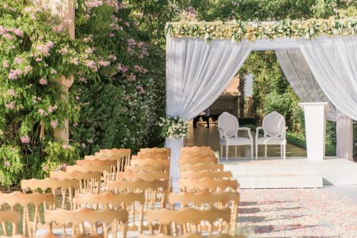 fleurs dais nuptial