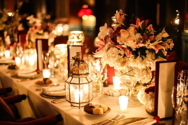 fleurs pour table longue