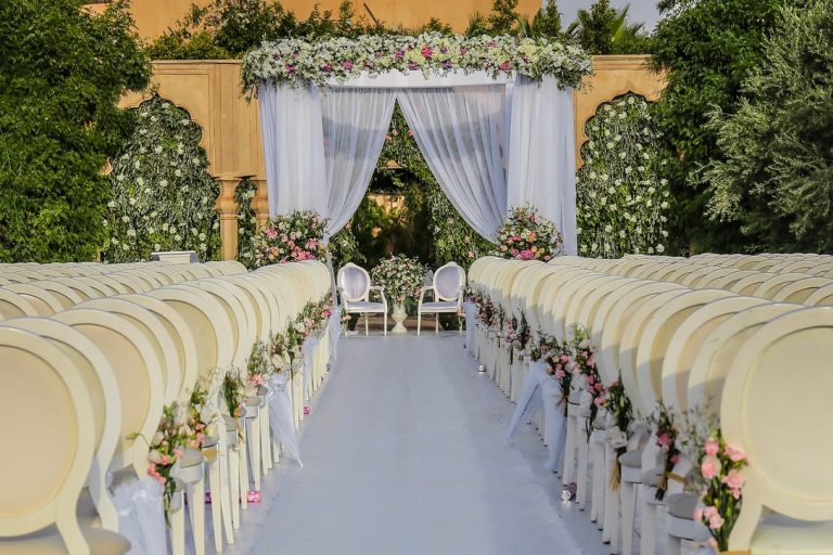 houppa fleurs mariage