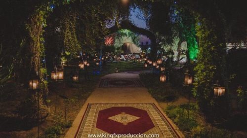 jardin mariage oriental