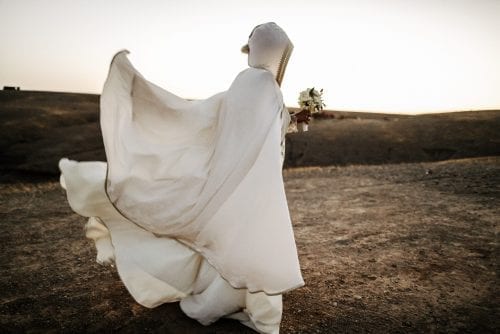 mariée mariage désert