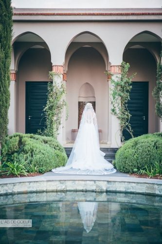 robe et voile mariée – mariage marrakech