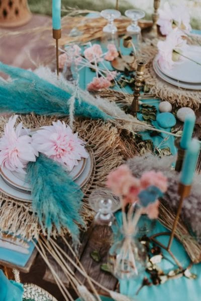 table fleurs colorees by Maev Event