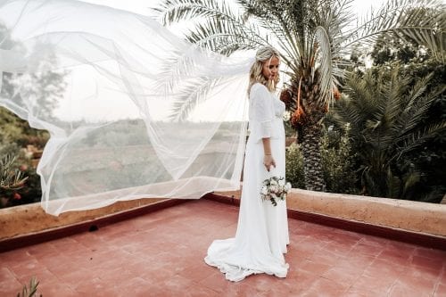 voile blanc mariée