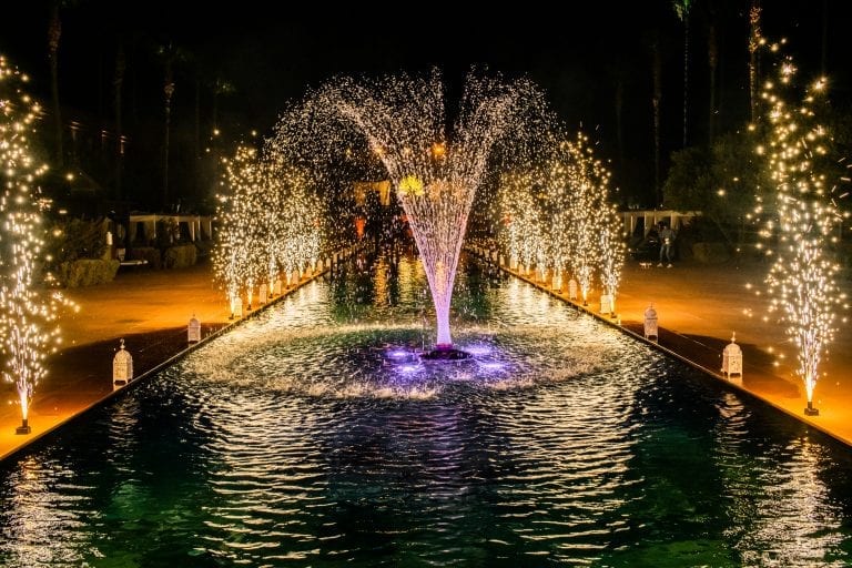 water fontain wedding