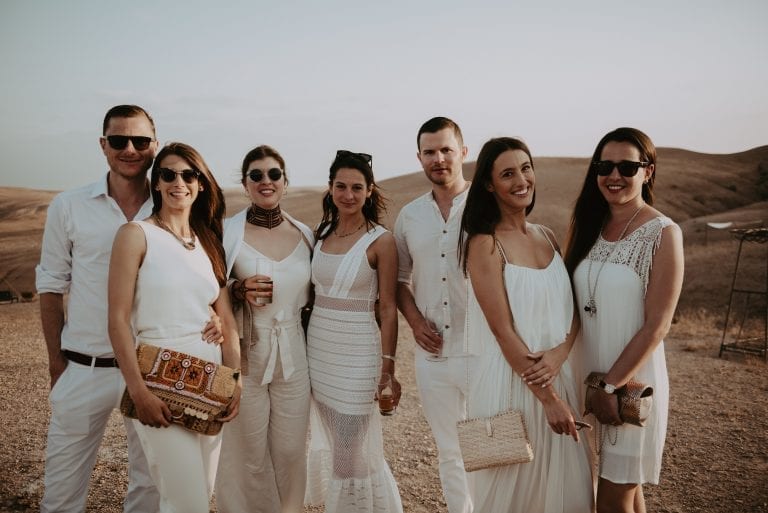 white outfit wedding