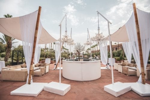 white wedding cocktail